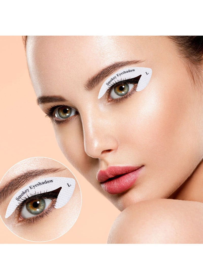 KASTWAVE 24 Pieces  Eyeliner Eyeshadow Template Multi-Style Cat Eye Eyeshadow Stickers Makeup Beauty Accessories for Women Girls Beginner Makeup Artist - Image 3