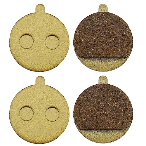 SING F LTD 4Pcs Scooter Brake Pads Compatible with Kugoo M4/M4 PRO Copper-Based All Metal Brake Pads Scooter Disc Brake Pad Accessories 24x21x4mm Gold - Image 1