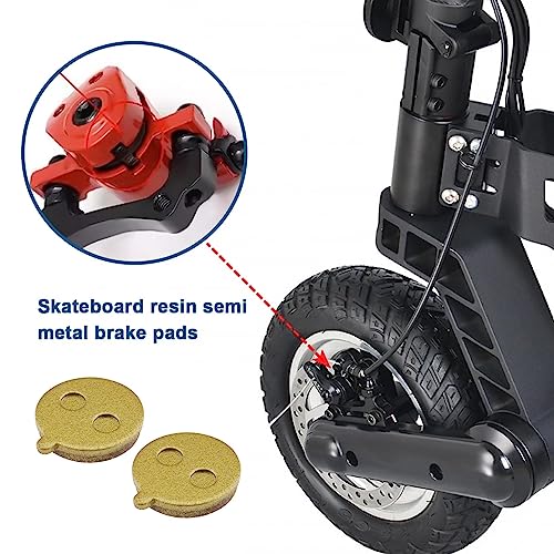 SING F LTD 4Pcs Scooter Brake Pads Compatible with Kugoo M4/M4 PRO Copper-Based All Metal Brake Pads Scooter Disc Brake Pad Accessories 24x21x4mm Gold - Image 3