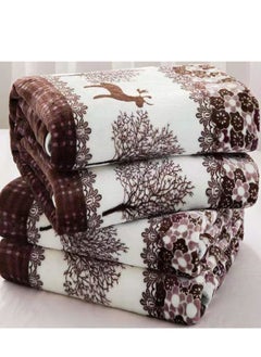 Trees Pattern Thick Soft Home Blanket Cotton Multicolour Single Size(120 X 200 CM) Super Soft Throw Blanket Best Lightweight Warm Blanket Throws For Bed, Sofa,Couch And Camping