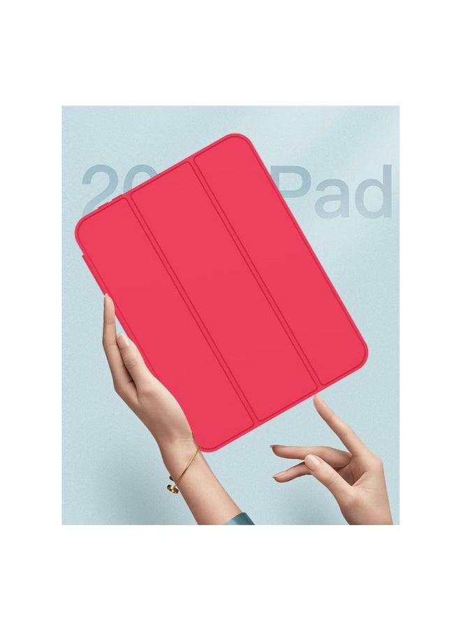 ACLIX iPad Mini 7 Case 2024 – A17 Pro 8.3-Inch 7th Generation Case with Pencil Holder, Trifold Stand, and Soft TPU Back, Red - Image 3