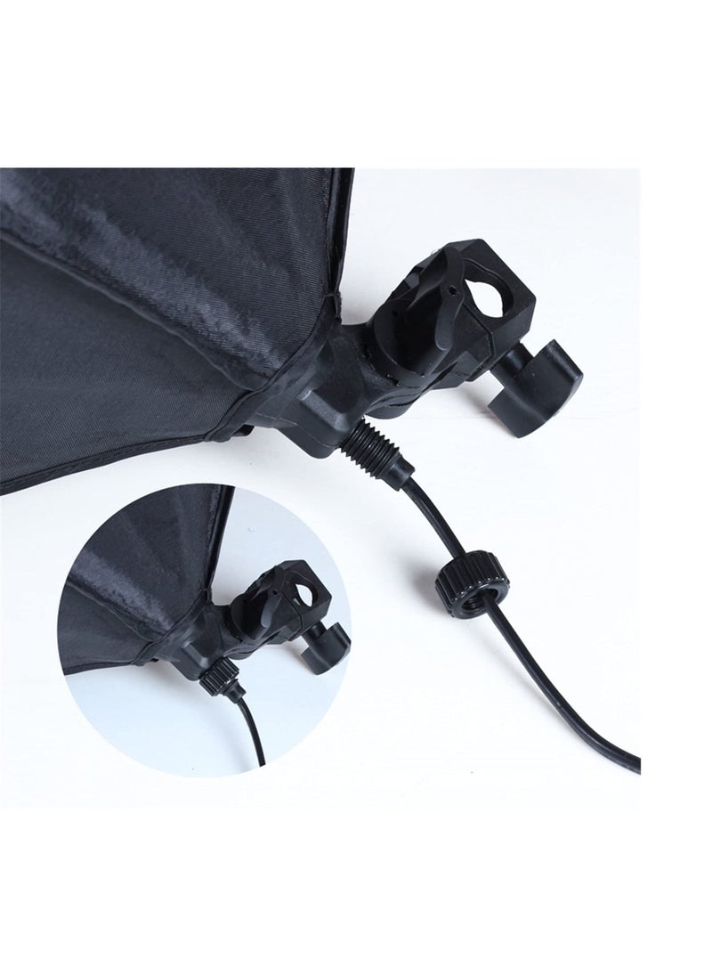 Generic - Photography Rectangle Continuous SoftBox Lighting Kit 2set 50x70cm Softbox and 2set Light Holder Stand Photo Studio Equipment Set - Image 1