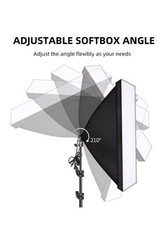Generic Photography Rectangle Continuous SoftBox Lighting Kit 2set 50x70cm Softbox and 2set Light Holder Stand Photo Studio Equipment Set  - Image 5