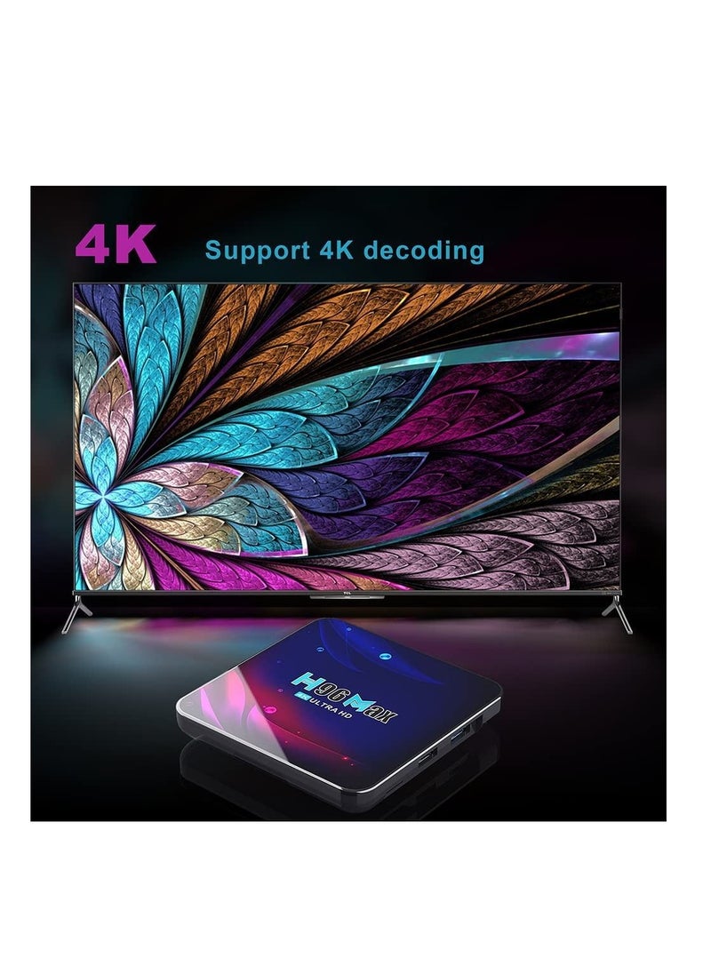 H96 Max - Smart Android 11.0 TV Box HD 4GB RAM+64GB ROM 4K HD Youtube Google Play Wifi 2.4G&5G Bluetooth Receiver - Image 1