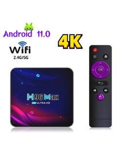 Smart Android 11.0 TV Box HD 4GB RAM+64GB ROM 4K HD Youtube Google Play Wifi 2.4G&5G Bluetooth Receiver
