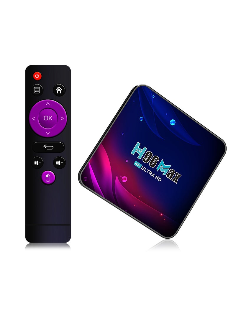 H96 Max - Smart Android 11.0 TV Box HD 4GB RAM+64GB ROM 4K HD Youtube Google Play Wifi 2.4G&5G Bluetooth Receiver - Image 1