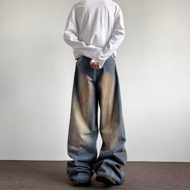 Unisex Classic Denim Jeans Loose Fit Daily Outdoor Wear - Image 2