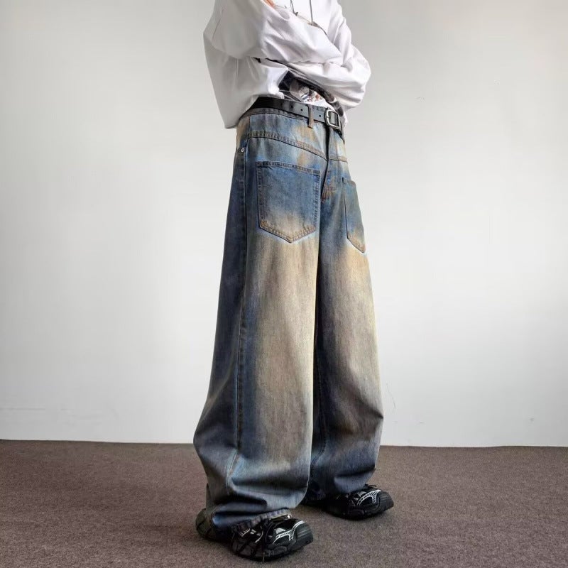 Unisex Classic Denim Jeans Loose Fit Daily Outdoor Wear - Image 4