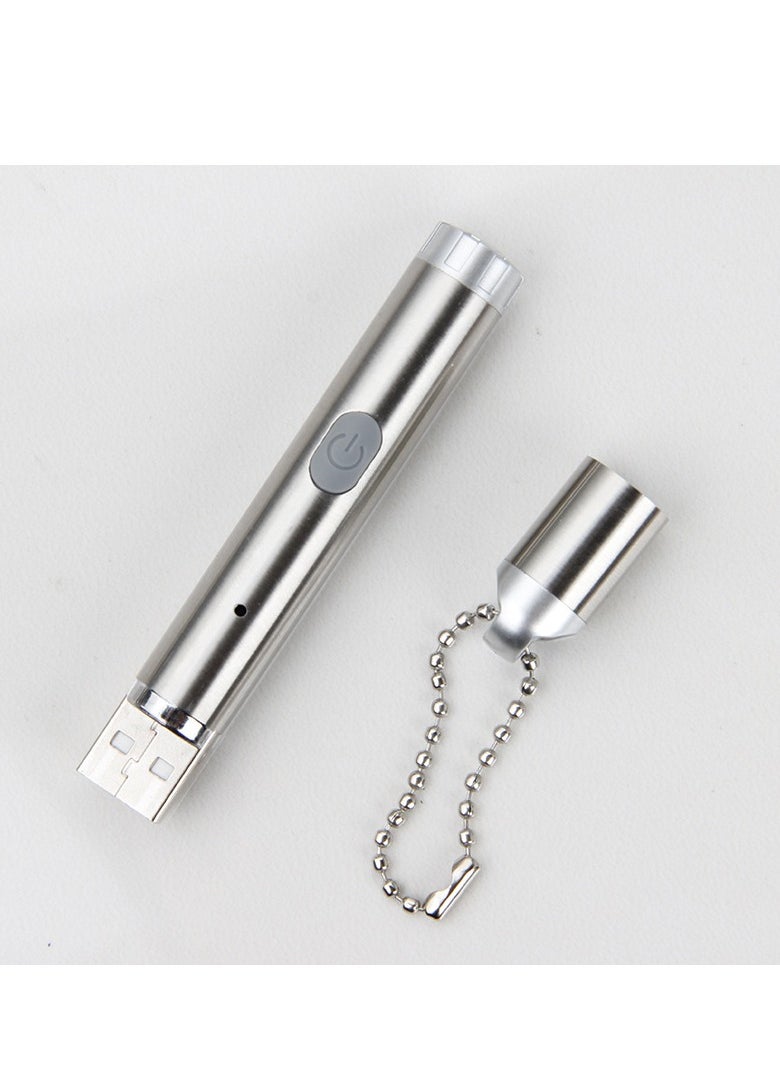 Angmei - 2pcs laser pointer, cat toy laser pointer red LED light pointer cat toy for indoor cats and dogs, remote 3 modes projection playpen, USB charging pointer USB charging multi-pattern laser infrared cat teaser infrared bead chain portable cat teaser laser light cat teaser pen - Image 1