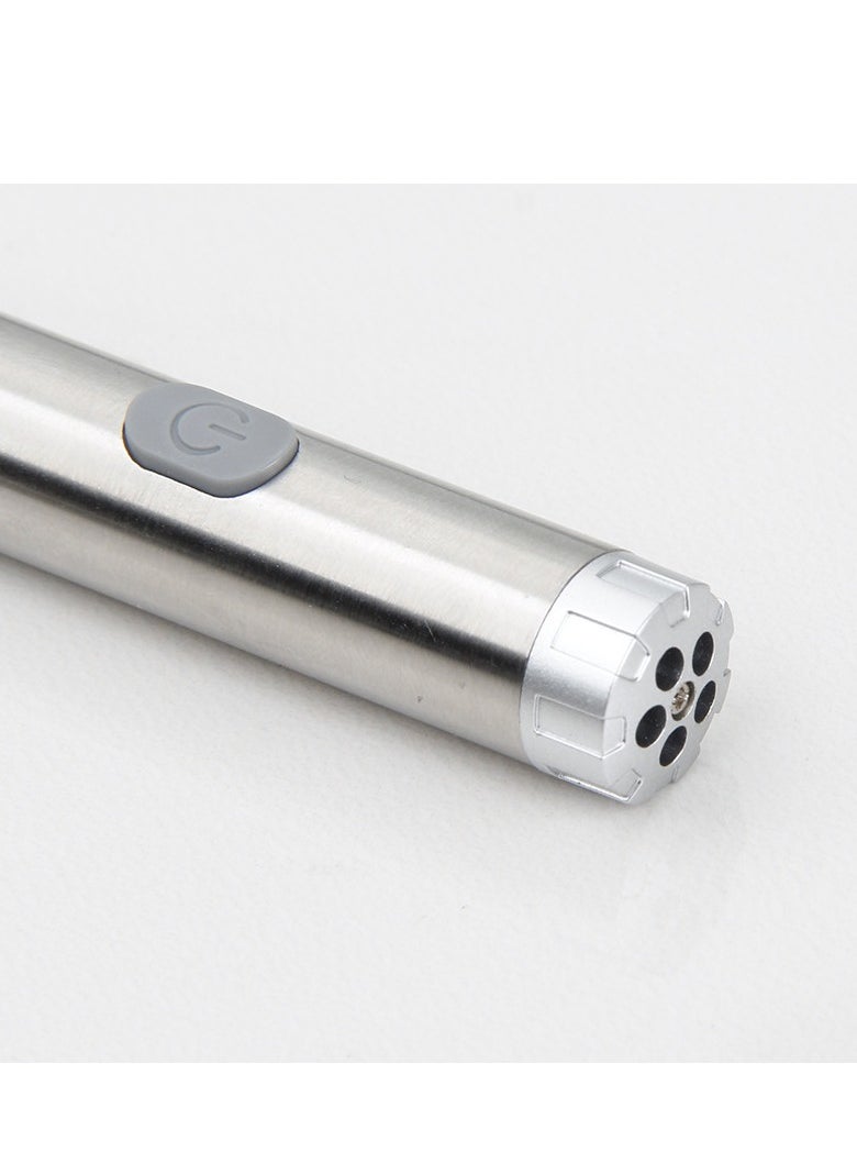 Angmei - 2pcs laser pointer, cat toy laser pointer red LED light pointer cat toy for indoor cats and dogs, remote 3 modes projection playpen, USB charging pointer USB charging multi-pattern laser infrared cat teaser infrared bead chain portable cat teaser laser light cat teaser pen - Image 1