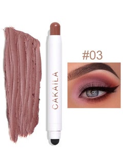 CAKAILA Vibrant Shimmer Eyeshadow Stick - 2-in-1 Creamy Eye Brightener & Highlighter with Soft, Smooth, Easy-to-Apply Formula for Music Festival, Party, and Everyday Use - Long-Lasting, Water-Resistant, and Cruelty-Free 03  - Image 1