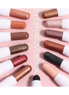 CAKAILA Vibrant Shimmer Eyeshadow Stick - 2-in-1 Creamy Eye Brightener & Highlighter with Soft, Smooth, Easy-to-Apply Formula for Music Festival, Party, and Everyday Use - Long-Lasting, Water-Resistant, and Cruelty-Free 03  - Image 3