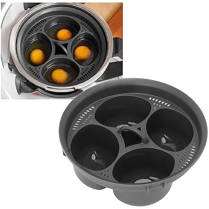Zudoo 4 In 1 Egg Maker 4 Egg Molds Steam Basket For Thermomix Tm5 Tm6 Egg Poacher Food Grade Pp Egg Mould Multifunctional Egg Boiler Accessory Egg Cooker - Image 3