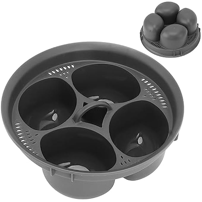 Zudoo 4 In 1 Egg Maker 4 Egg Molds Steam Basket For Thermomix Tm5 Tm6 Egg Poacher Food Grade Pp Egg Mould Multifunctional Egg Boiler Accessory Egg Cooker - Image 2