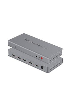 Microware Video 4x1 HDMI Quad Multi-Viewer with Seamless Switcher Selector 3D 1080p, 4x1 PIP Mode Multi-Viewer (4X1 Multi-Viewer, Silver)