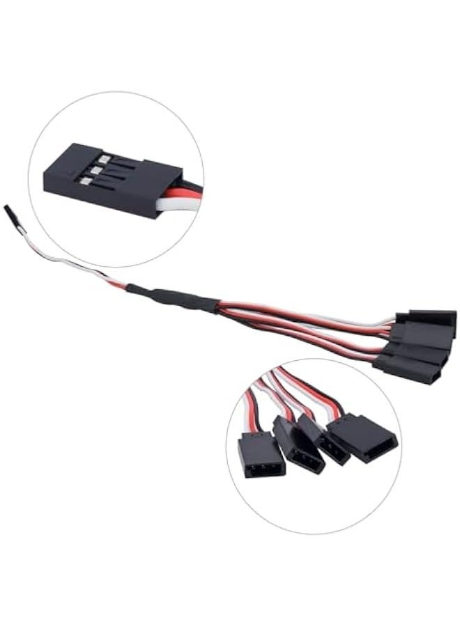 MUNTAQI SCX10 LED RC Wheel Well Lights Kit Rock Lights with Nylon Bracket for 1/10 RC Crwarler SCX10 Uprades (Red) - Image 4