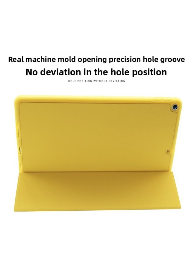 Generic - Ipad Protective Case Air5 With Pen Slot Pro11 30% Fold 12.9 Inch TPU Soft 9 Generation 10.2 Leather Case For Application-Color:Black-Applicable Models:ipad Pro 12.9(2020) - Image 1