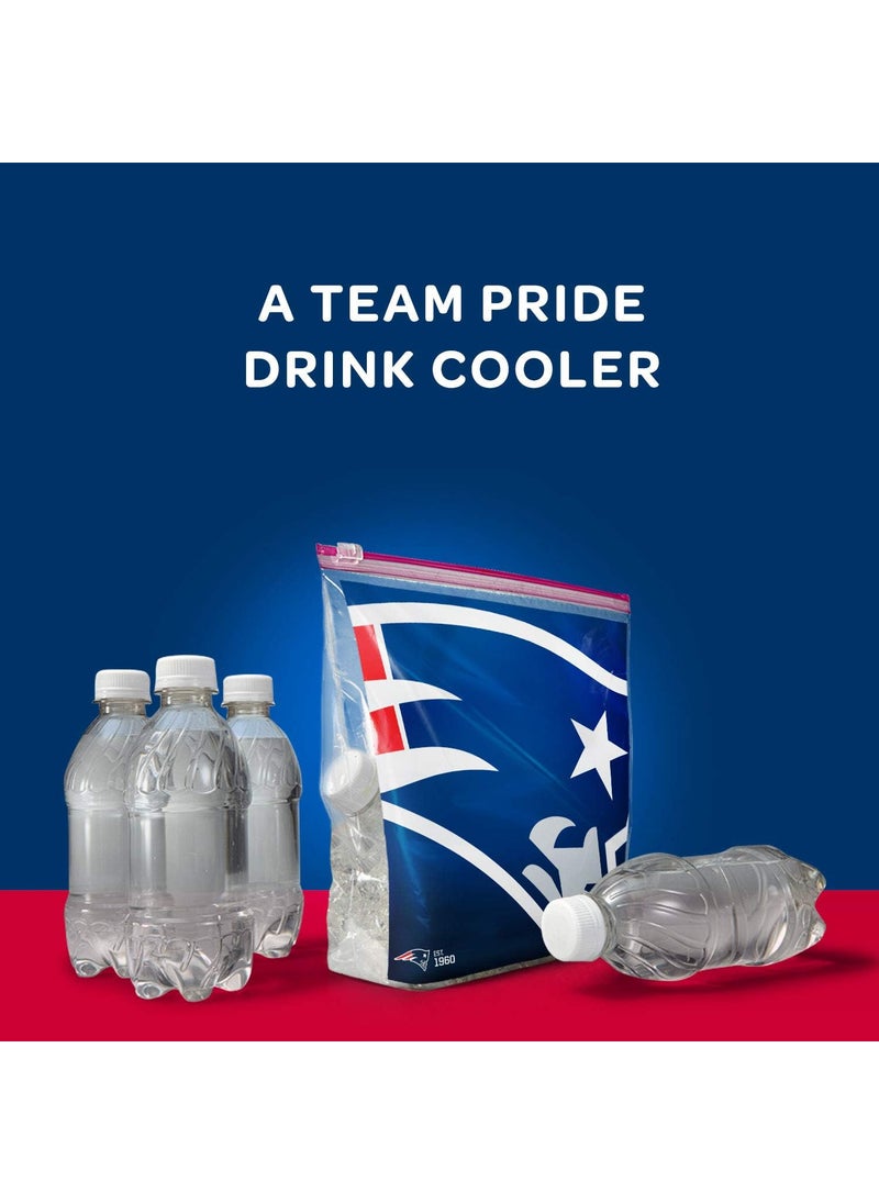 Ziploc Ziploc Slider Storage Gallon Bag Great for Grabandgo Snacking Tailgating or homegating 20 Count NFL New England Patriots  - Image 5