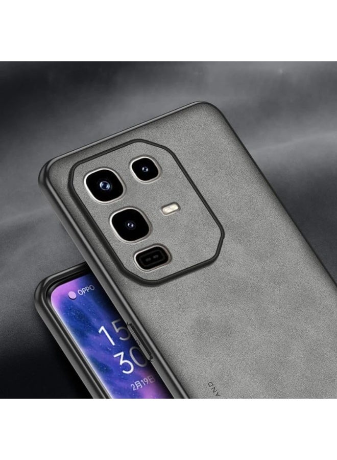 general Case Compatible with Infinix Note 50 Pro 4G, Skin-Friendly Leather Case Soft TPU Silicone Edges Anti-Fingerprint Anti-Drop Shockproof Protective Cover - Image 3