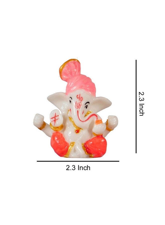 Gift Jaipur 6 pc Red Diwali Decorative Handmade Tea Light Candle Designer Diyas with Ganesha Idol - Deepak, Candles, Home Decoration for puja Festival New Year Ganesha Chaturthi - Image 3