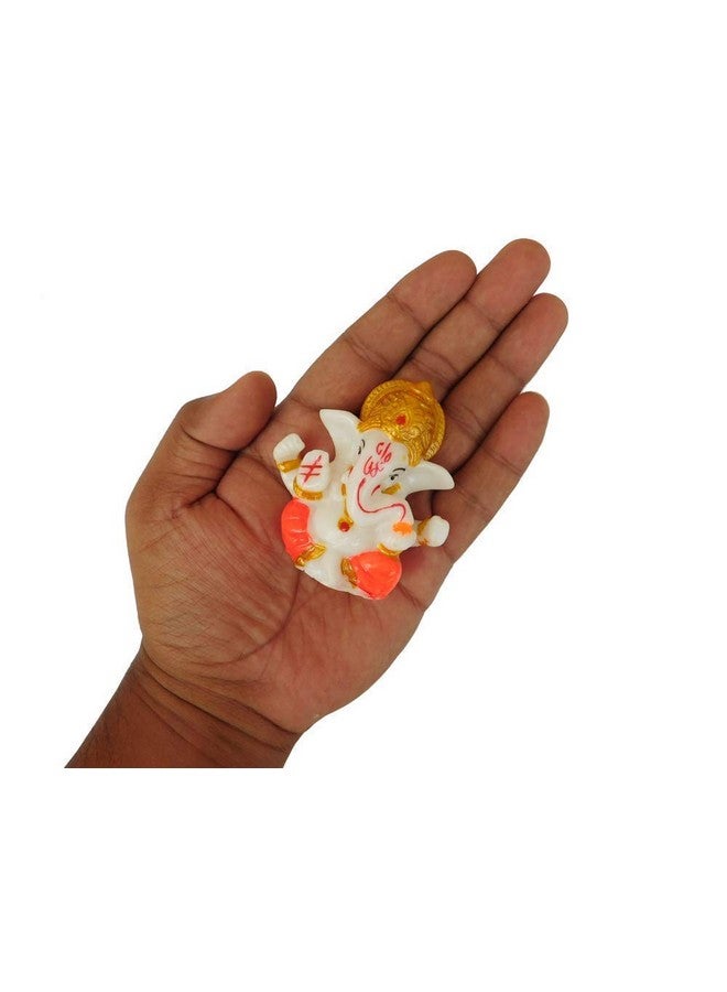 Gift Jaipur 6 pc Red Diwali Decorative Handmade Tea Light Candle Designer Diyas with Ganesha Idol - Deepak, Candles, Home Decoration for puja Festival New Year Ganesha Chaturthi - Image 4