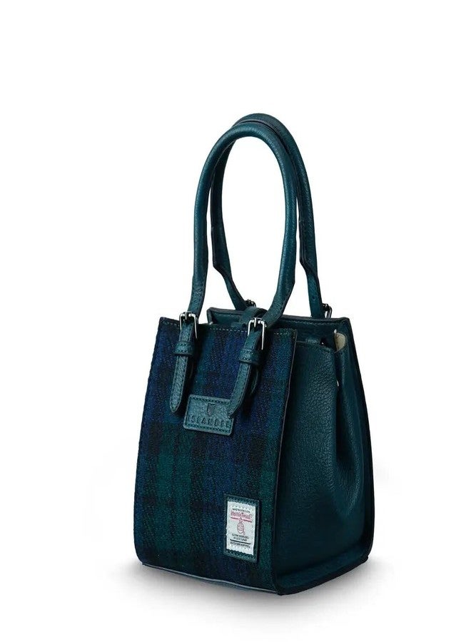 آيلاندر حقيبة Islander The Mini Caillie Tote من قماش Harris Tweed وجلد PU (نقشة Black Watch Tartan) - Image 3