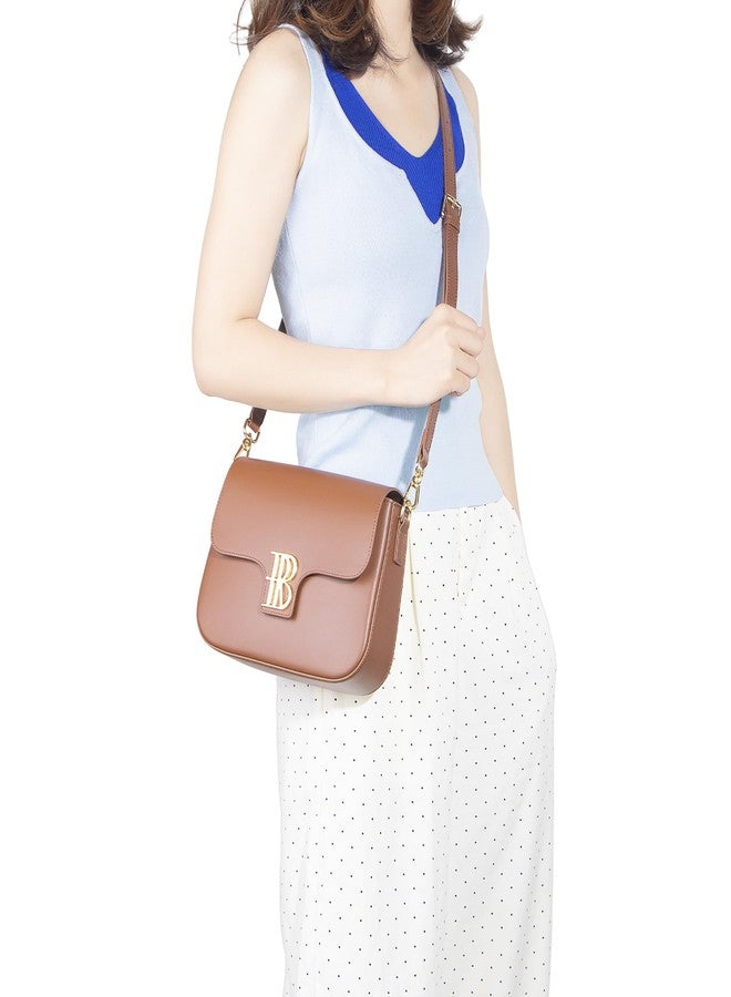 Royal Bagger Crossbody Box Bag for Women, Genuine Cowhide Leather, Elegant Small Shoulder Purse, Compact Daily Handbag 3245 (Brown) - Image 2