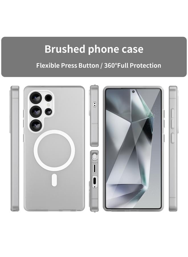 S-TOP Case For Samsung Galaxy S25 Ultra MagSafe Frosted Translucent TPU + PC Full Coverage Phone Case - Image 2