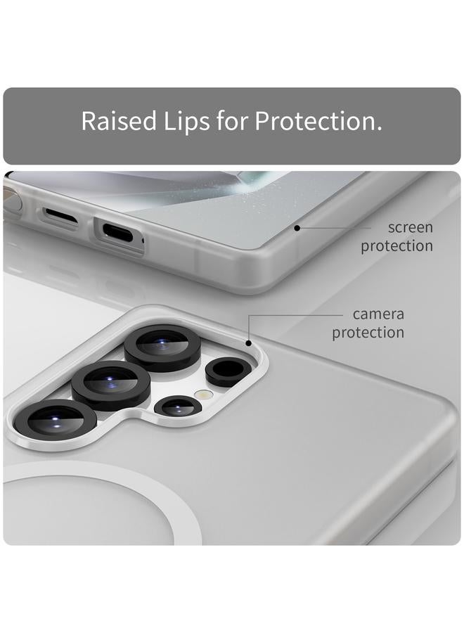 S-TOP Case For Samsung Galaxy S25 Ultra MagSafe Frosted Translucent TPU + PC Full Coverage Phone Case - Image 5
