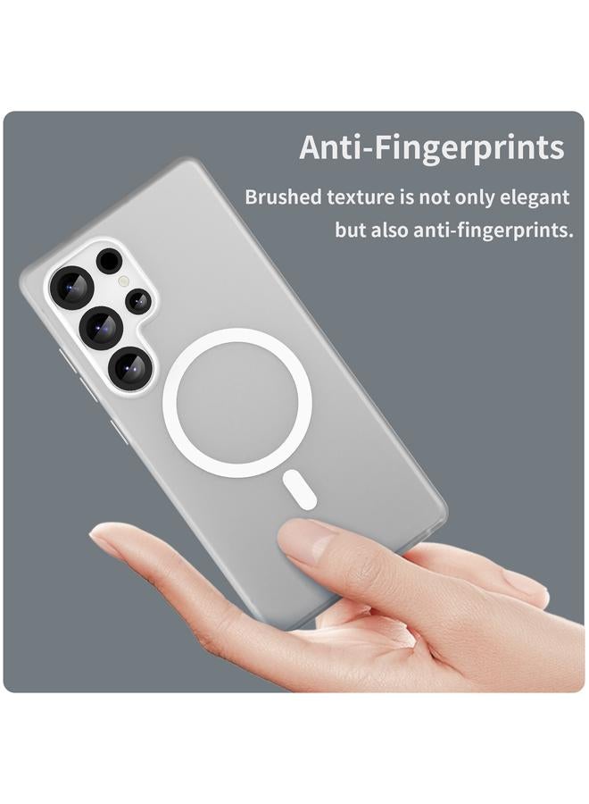 S-TOP Case For Samsung Galaxy S25 Ultra MagSafe Frosted Translucent TPU + PC Full Coverage Phone Case - Image 4