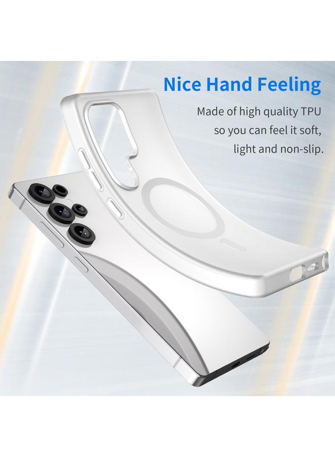 S-TOP Case For Samsung Galaxy S25 Ultra MagSafe Frosted Translucent TPU + PC Full Coverage Phone Case - Image 3