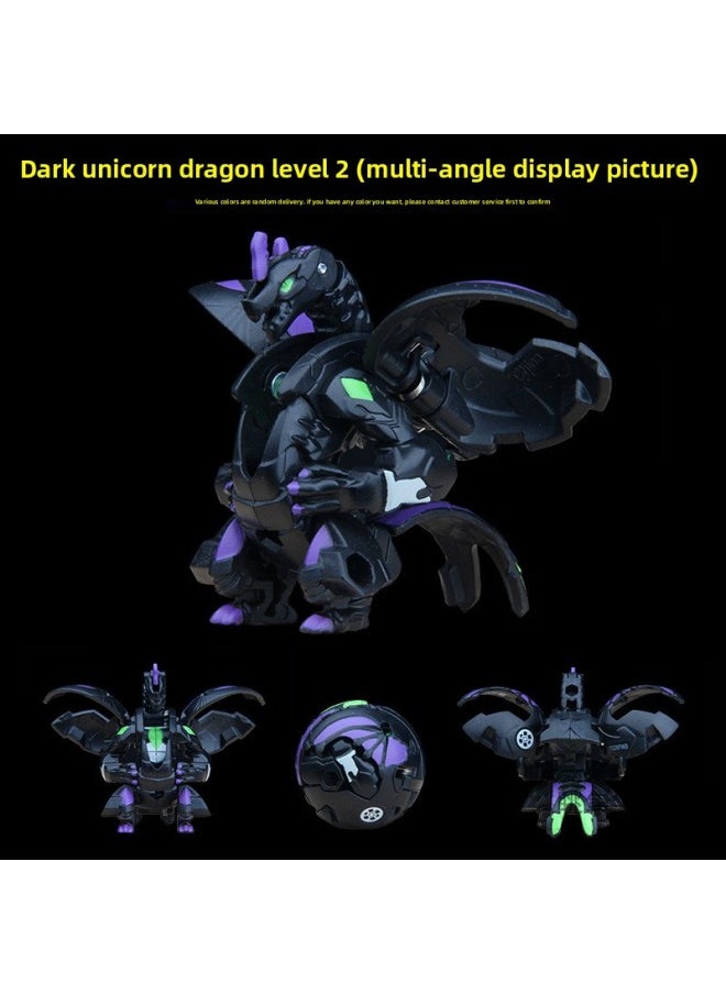 Generic - Bakugan Kid Blind Box One-man Dragon Tianma Fierce Lion Eject Deformed Ball Burst Dinosaur Egg Children's Battle Toys Cross-Colour:[deep Sea Cancer Upgraded Form] Get A Free Magnetic Card When You Place An Order - Image 1