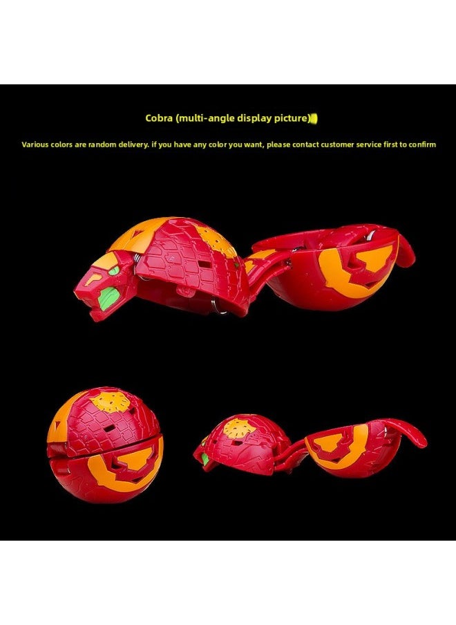 Generic - Bakugan Kid Blind Box One-man Dragon Tianma Fierce Lion Eject Deformed Ball Burst Dinosaur Egg Children's Battle Toys Cross-Colour:[deep Sea Cancer Upgraded Form] Get A Free Magnetic Card When You Place An Order - Image 1