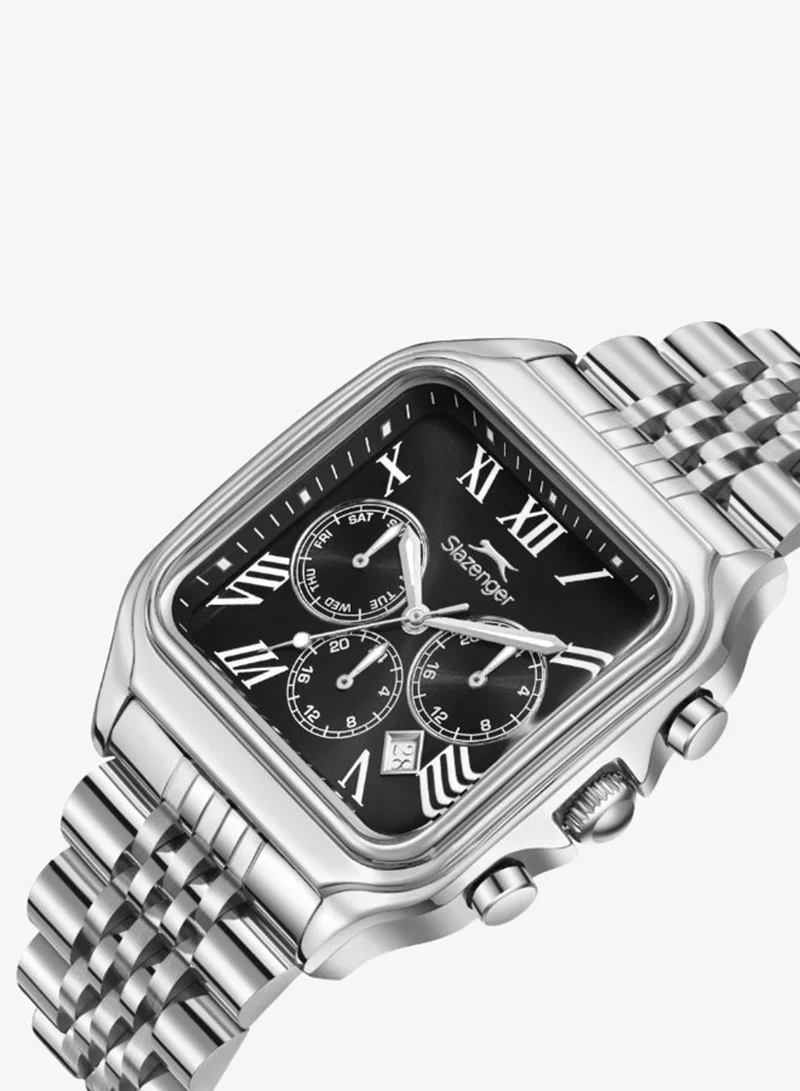 Slazenger black Men's Metal Multifunction Watch SL.9.2547.2.01 - 40x50 mm for Men | Best Price UAE