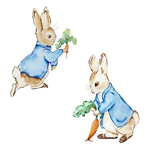 PrettyurParty Pretty UR Party Peter Rabbit Theme Paper Cutouts for Birthday Parties, Peter Rabbit Party Supplies décor, Peter Rabbit Birthday Party Decoration, Cutouts for Classroom, Bedroom –Multicolour (10 pcs) - Image 3