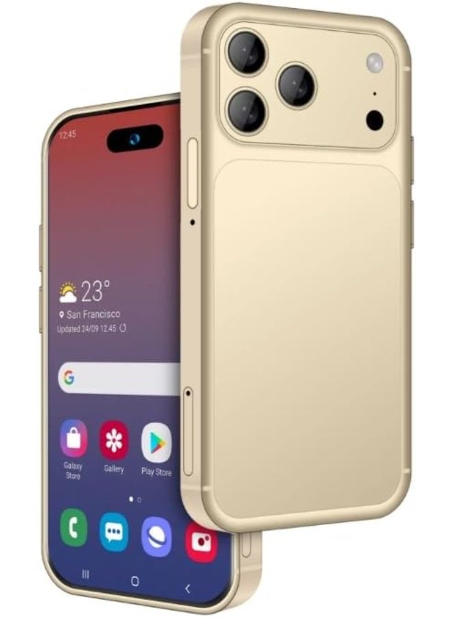 سويس هاتف SOYES XS17 Mini الذكي، يدعم شبكة 4G Light، شريحتين SIM، ذاكرة وصول عشوائي 8 جيجابايت، سعة تخزين 512 جيجابايت، هاتف ذكي فائق النحافة (ذهبي) - Image 1