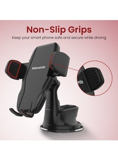 Moxedo Moxedo Magnetic Car Mount Phone Holder Dashboard/ Windshield Suction Base Adjustable 360 Degree Rotation Compatible for iPhone 13/12/12 Pro/12 Pro Max/11Pro, Samsung Galaxy S20/S10+  - Image 2