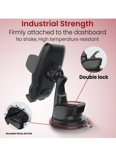 Moxedo Moxedo Magnetic Car Mount Phone Holder Dashboard/ Windshield Suction Base Adjustable 360 Degree Rotation Compatible for iPhone 13/12/12 Pro/12 Pro Max/11Pro, Samsung Galaxy S20/S10+  - Image 4