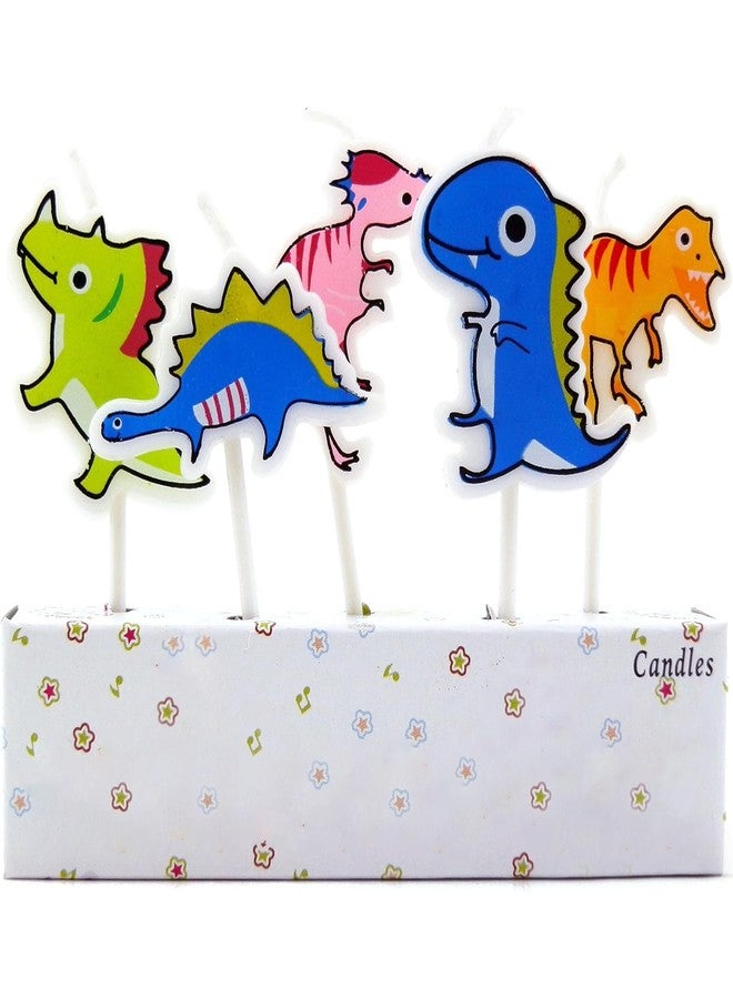 أورنيركس مجموعة شموع كعكة عيد ميلاد بتصميم ديناصورات من أورنركس (5 قطع) - Image 1