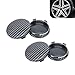 Tesnaao 4 PCS Car Wheel Hub Center Cap 236 x 22 Wheel Hub Modification Decoration Durable Snapin AntiFalling Fastening Installation Accessories Universal for Most Cars Carbon Fiber Black - Image 2