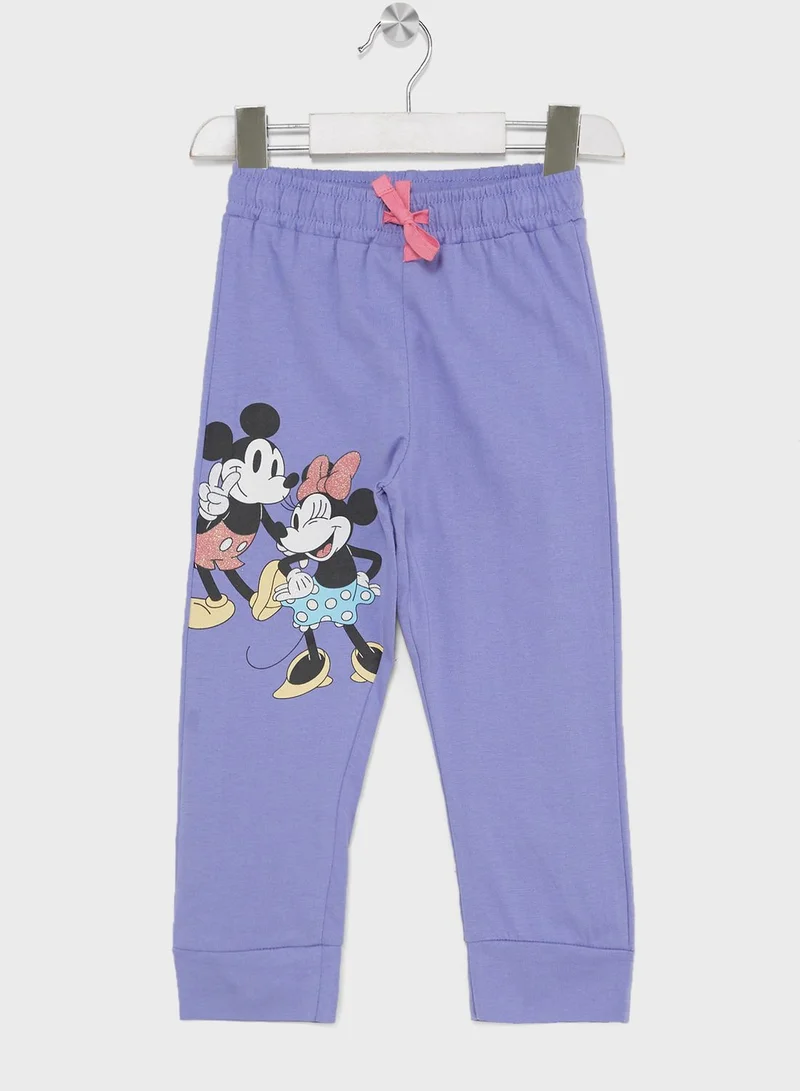 أوربان هول Kids Minnie Mouse Printed T-Shirt & Pyjama Set