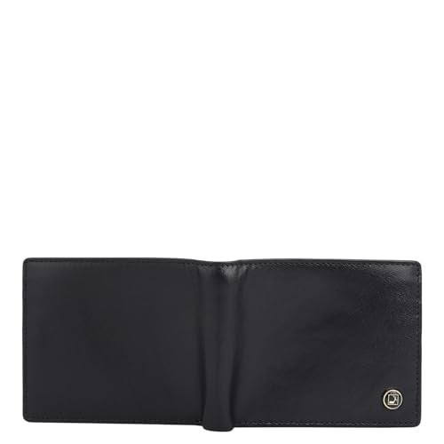 Da Milano RFID Protected Leather Wallet for Men with Card Slot - Black - Image 4