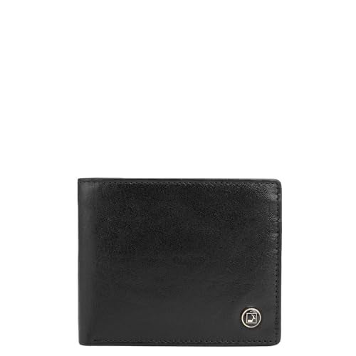 Da Milano RFID Protected Leather Wallet for Men with Card Slot - Black - Image 1