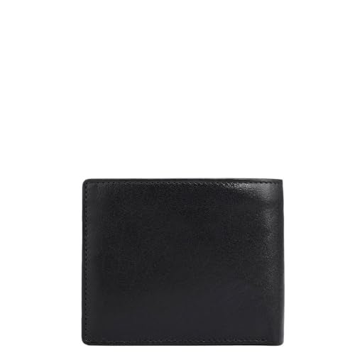 Da Milano RFID Protected Leather Wallet for Men with Card Slot - Black - Image 5