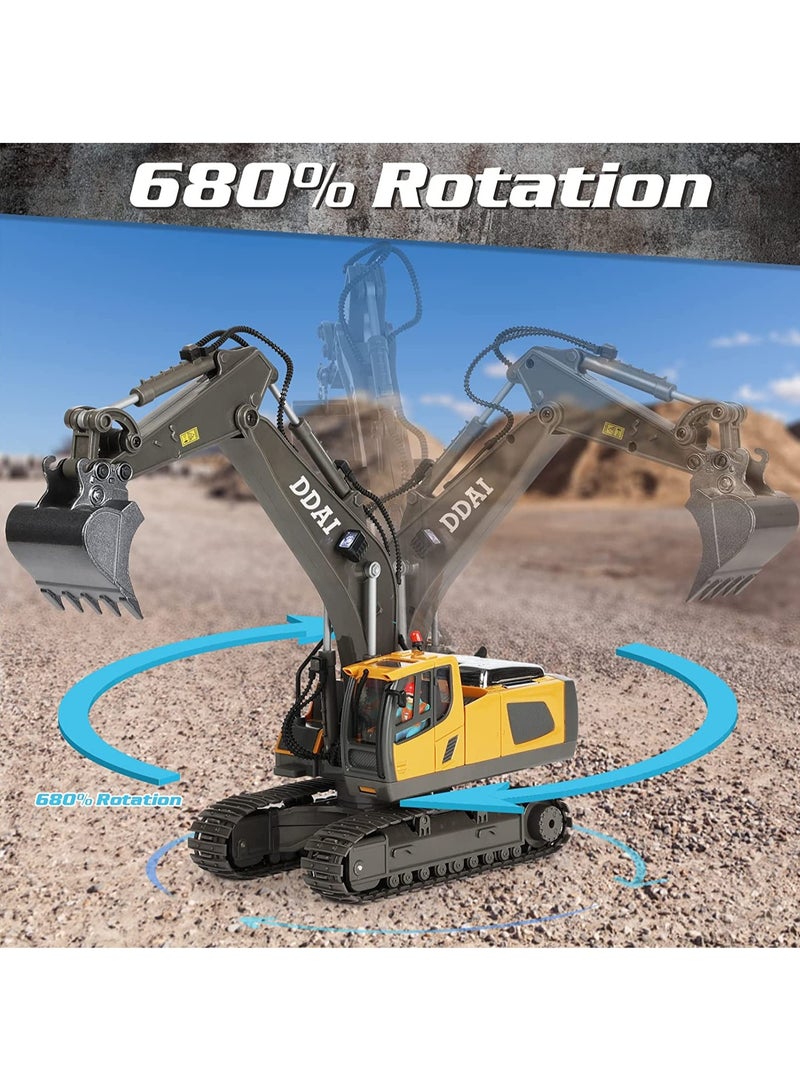 Loquat Remote Control Excavator Toys for 4 Year Above Old Boys and Kids Best Gift Ideas for Children Rechargeable RC Construction Excavators Digger Vehicles Engineering Toys - Image 5