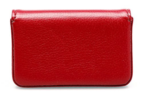 AI-DEE RFID Blocking Wallet - Minimalist Leather Business Credit Card Holder with Magnetic - Red - Image 4