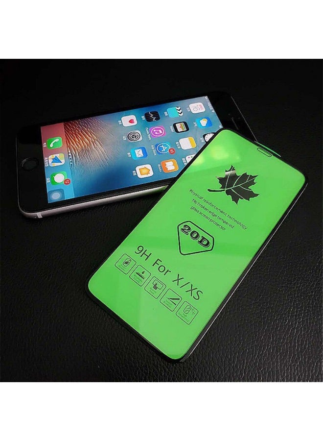 Iphone16e Full Screen Tempered Film 20d Apple 15 Mobile Phone Film 13promax HD Film For 8plus-Color:20D Cold Carving-black (with Pull Package)-Size:iPhoneXSmax