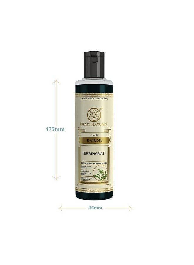 Khadi Natural Bhringraj Hair Oil For Controlling Hair Fall, Nourishing Oil For Healthy Hair Growth, Paraben & Silicone-Free Suitable For All Hair Types, 210Ml - Image 4