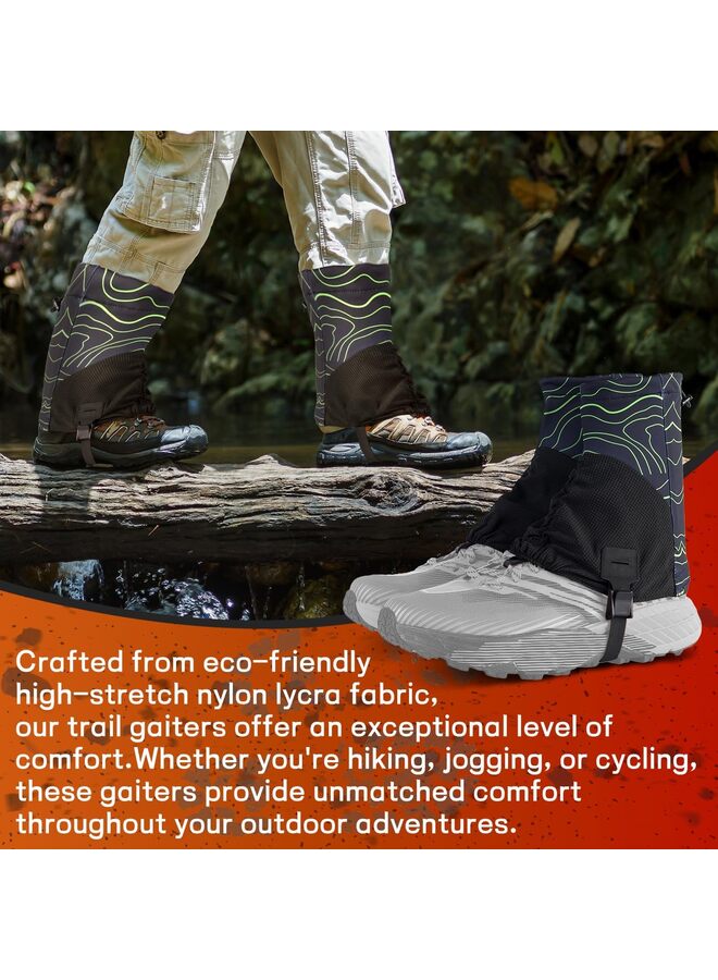 Generic Gaiters for Hiking, Running Shoe Gaiters, Trail Running Gaiters Sandproof, Waterproof Hiking Gaiters, Ankle Gaiters for Hiking, Snow, Trail Running, Hunting, Skiing, Mountain Climbing - Image 3