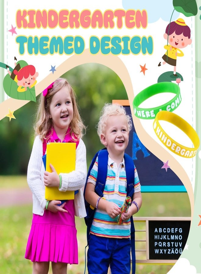 Spakon 96 Pcs Kindergarten Here I Come Pencils Bracelets Kindergarten Pencils Wristbands for Kids, Back to School Gifts First Day of School Supplies for Classroom Rewards Party Favors Goodie Bag - Image 5